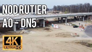 Autostrada A0 Nod Rutier A0-DN5 Lot 2 Sud. Situatie Lucrari Infrastructura 8.4.23 4K Video