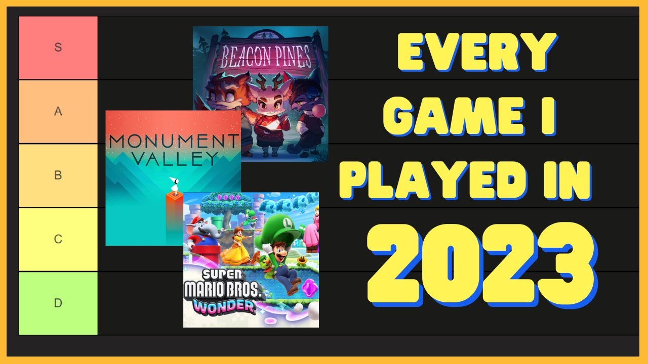 Ranking every 2022 game I played (all 70 of them)