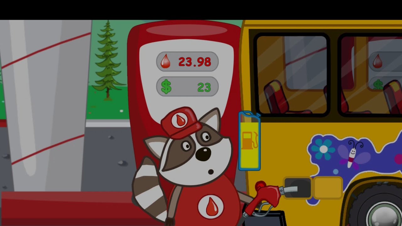 Hippo school bus🚌🎒📚