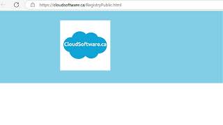 CLOUDSOFTWARE.CA REGISTRY PITCH