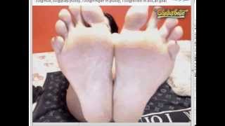 mature show her soles feet on webcam