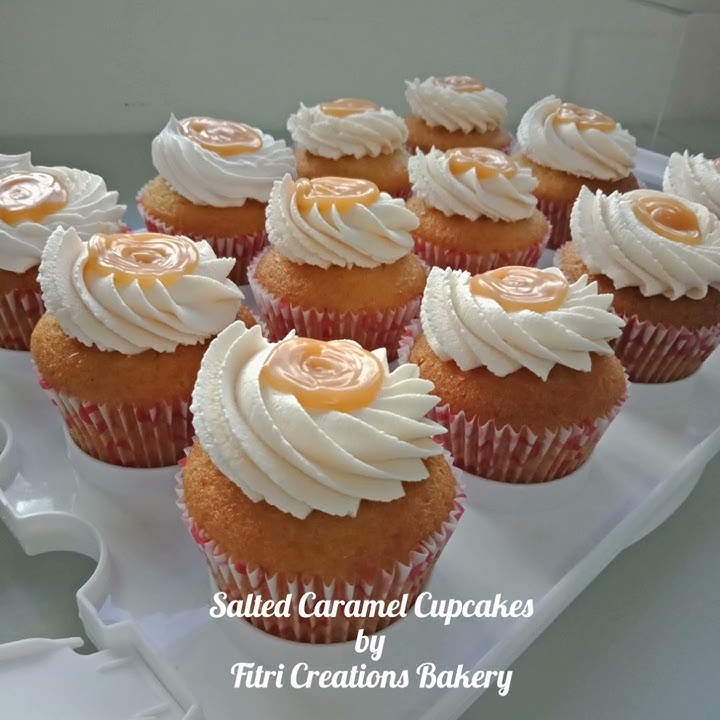 CUPCAKE DECORATING TECHNIQUE! (Salted Caramel Cupcakes by Fitri Creations)
