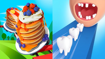 Pancake Run VS Smile Rush - All Levels SpeedRun Gameplay Android iOS Ep 1