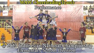WAW Cheerleading Teams At The 2023 Indonesian National Championship, in Elementary School Division