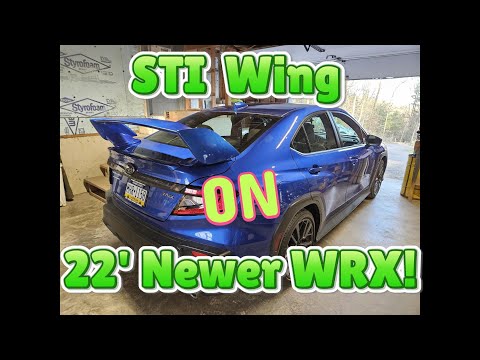 2022-2024  SUBARU WRX Rear Wing STI Spoiler Install – EASY!