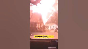 Lightning Strike caught on camera, Break the Tree #electrical #shorts