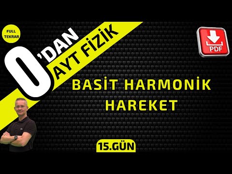 BASİT HARMONİK HAREKET|  0'DAN AYT FİZİK KONU ANLATIMI VE SORU ÇÖZÜMÜ|