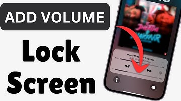 How To Add Volume Control On Lock Screen In iPhone 2025