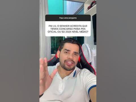 Concurso PMBA 2024 nível médio? - YouTube