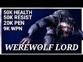 ESO - 50k Health "Werewolf Lord" Build Video