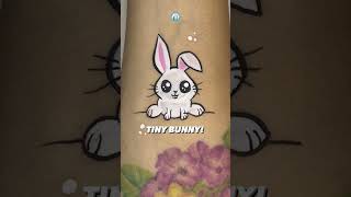 🐰 Bunnies! #bunny #bunnyhop #bunnies #cheekart #tutorial #facepaint #shorts