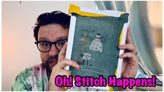Flosstube #24 Cross Stitch WIP update  with a sparkle of Sewing Talk! 