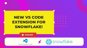 New VS Code Extension for Snowflake!