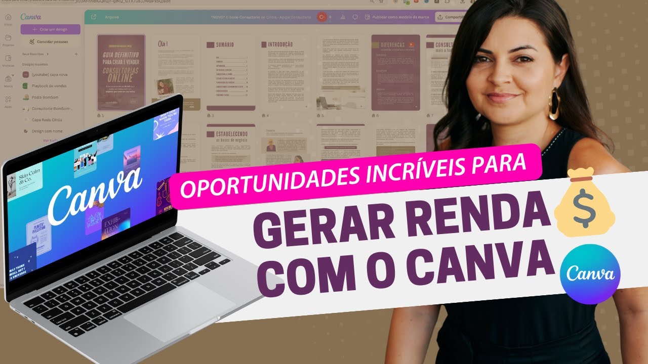 Como ganhar DINHEIRO com o CANVA | Aprenda DIVERSAS FORMAS de dinheiro ...