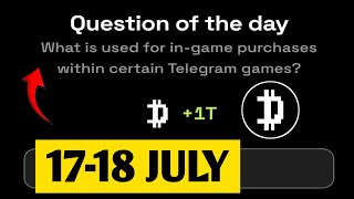 What is used for in-game purchases within certain Telegram games? | Dropee Question Of Day | 17 July