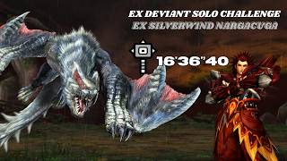 【MHGU】 EX Silverwind Nargacuga | Valor Hammer 16'36''40 | EX DEVIANT Solo Challenge