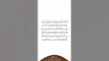 تلاوة في دقيقة سورة الواقعة الآيات من ٨٨ إلى ٩٦ الشيخ عبدالرحمن السديس