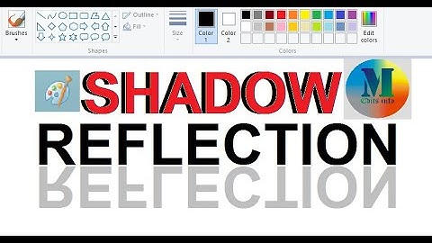 #How to II Create Shadow II Reflection in MS Paint #MS Paint #secret tricks. #M Edits #Info