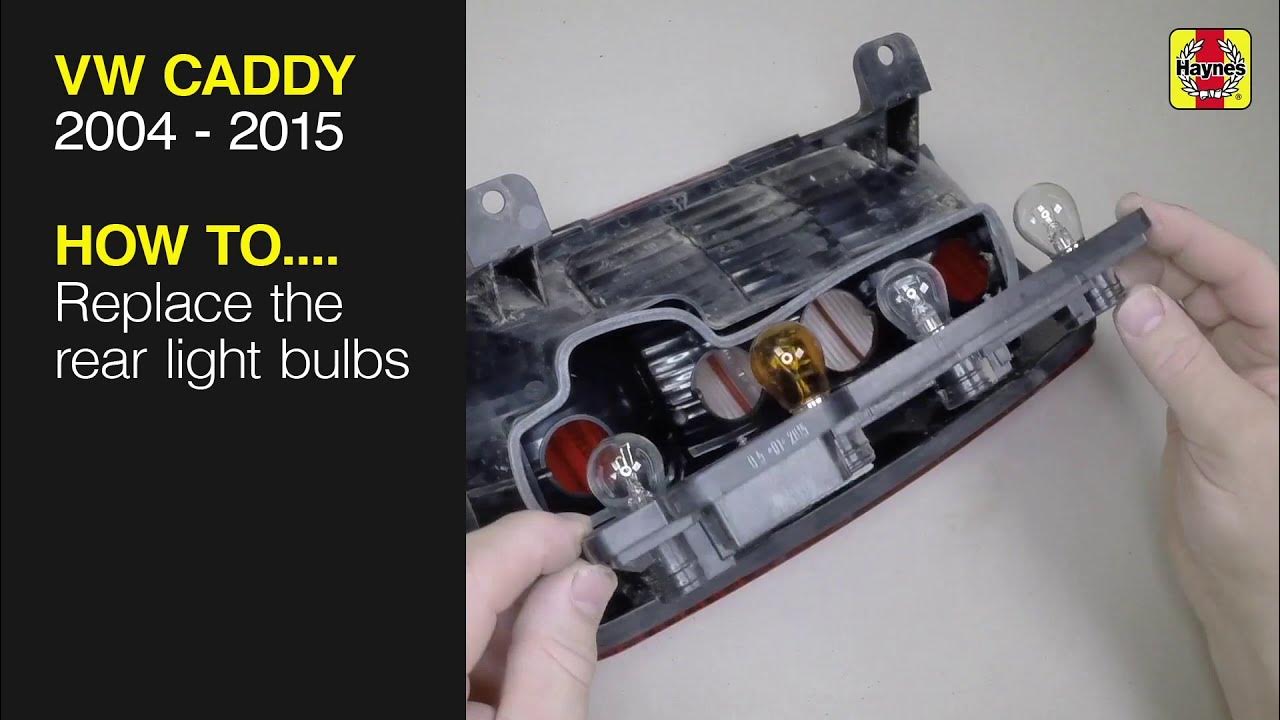 Как поменять лампочку фольксваген кадди How to Replace the rear light bulbs on the Volkswagen Caddy 2004 to 2015 - YouTu