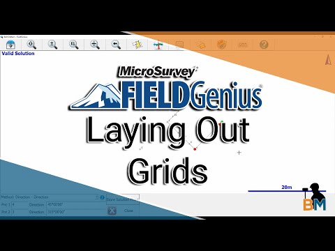 MicroSurvey FieldGenius How To: Creating a Grid to Layout  | Bench Mark