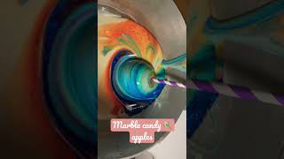 Easter Marble Candy Apples
