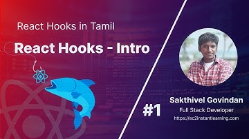 #1 - React Hooks in Tamil | Introduction | React Js