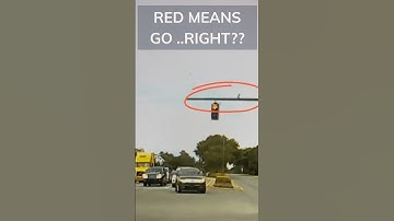 A RED LIGHT  MEANS GO...RIGHT??  #shorts #dashcam #fails