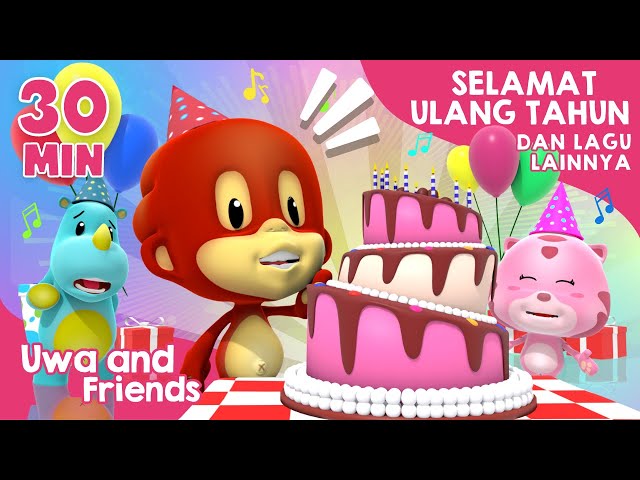 Selamat Ulang Tahun, Topi Saya Bundar, dan Lagu Lainnya - 30 Menit Lagu Anak Indonesia Lucu class=