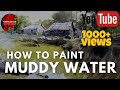 How to paint muddy water in watercolor  easy step by step  kangkan das watercolor