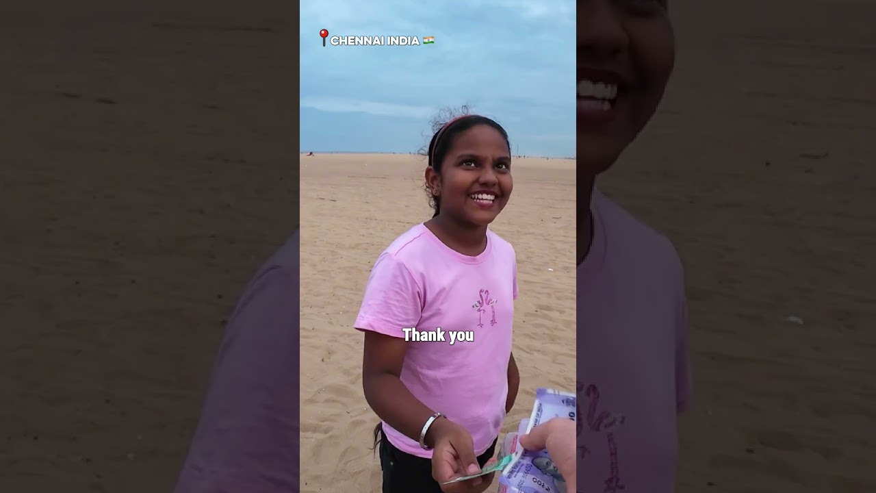 This Chennai Mother and Daughter Shocked Me on Marina Beach, Chennai (Amazing!)🇮🇳
