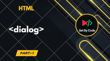 HTML | dialog tag | Basic Code | 2025