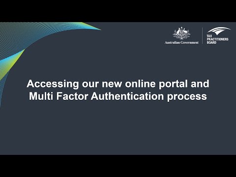 Accessing our new online portal and multi-factor authentication process