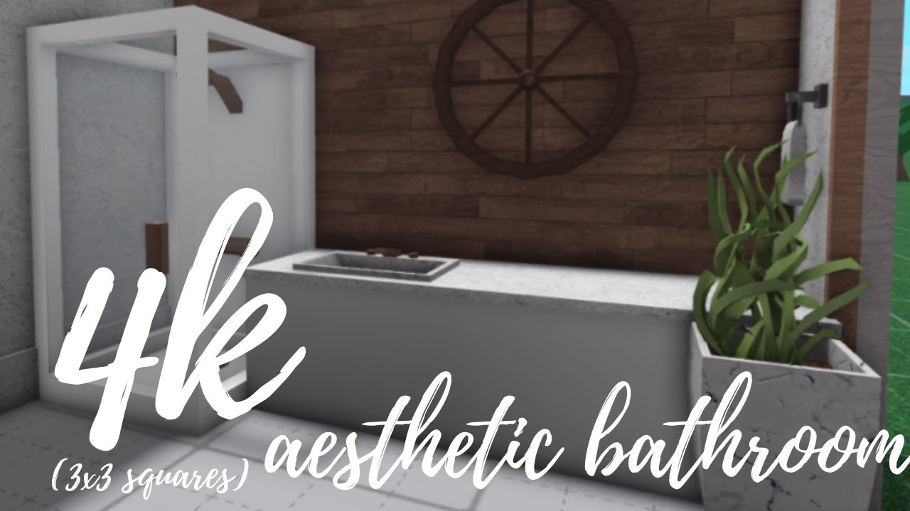 Roblox Bloxburg 4k Aesthetic Bathroom 3x3 YouTube 