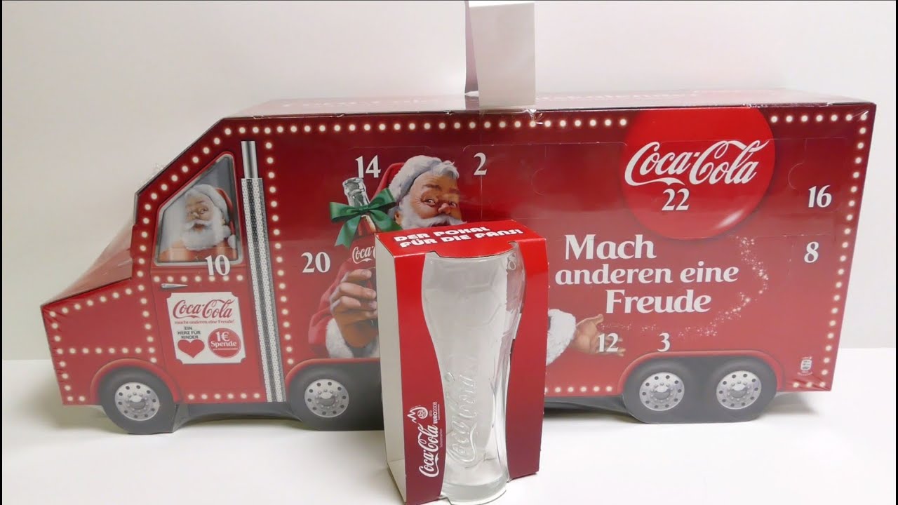 Big Coca Cola Truck Advent Calendar Unboxing YouTube