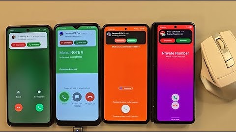 Incoming call Oppo A3X TCL 30b Samsung A52 Samsung Galaxy Z Fold3 with mouse control