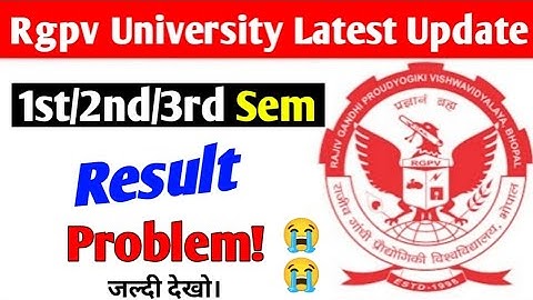 Rgpv 1st/2nd/3rd semester result problem 😭 // Rgpv students please check it quickly