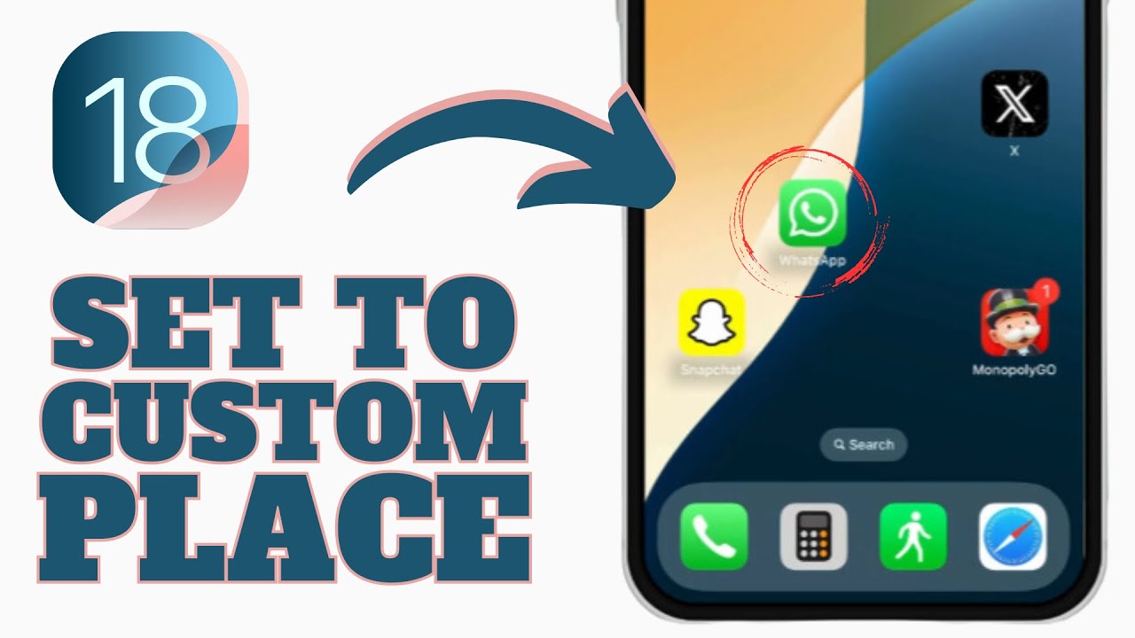 How To Move Icons To Custom Place IOS 18 YouTube