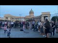 Friday Night Live! Girls, Street Musicians. St Petersburg, Russia. Life Stream