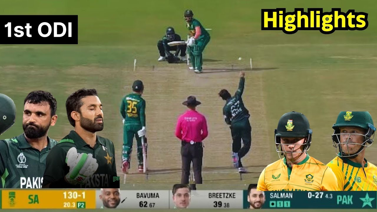 Pakistan Vs South Africa 1st ODI Match Full Highlights 2025 - Pak Vs Sa ...