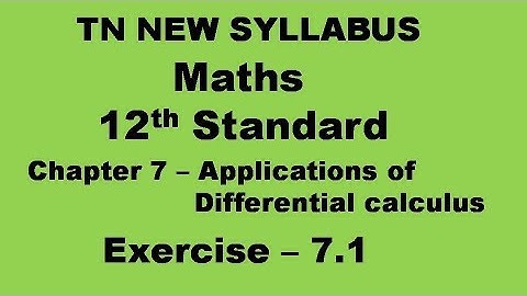 12th std maths chapter 7 Exercise 7.1 sums