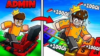 Noob To Pro With ADMIN TREADMILL in +1 Speed Keyboard Escape Roblox! screenshot 5