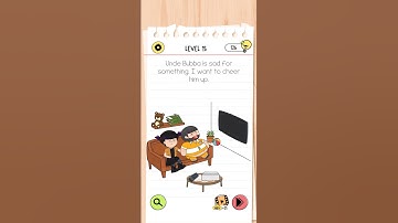 BRAIN TEST 4  Level 15 Uncle Bubba is sad 😢 #braintest4 #playthrough #gamerlife #gaming #shorts