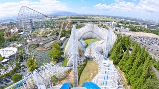 白鯨　ダブルヘッド　親株写真あり〼 ハイブリッドコースター白鯨 on-ride 4K POV (乗車映像) / ナガシマ