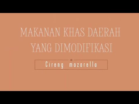 Tugas prakarya "MAKANAN KHAS DAERAH YANG DIMODIFIKASI" | Cireng