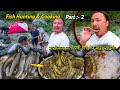 Fish Hunting Cooking & eating at Night Time| Fishing In Himalayan River of Nepal | Fish Curry Recipe