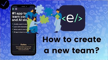 How to create a new team on Enki-Learn to code?