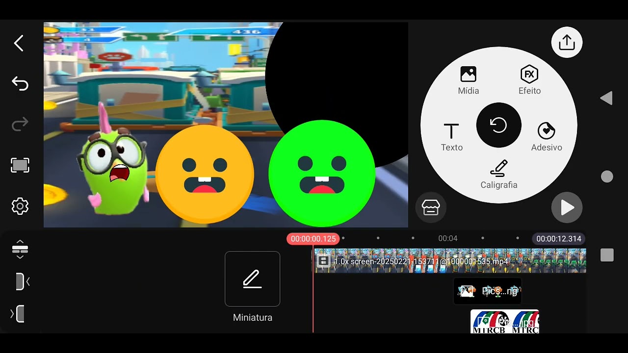 Talking Tom Black hole add round 1 Super kinemaster