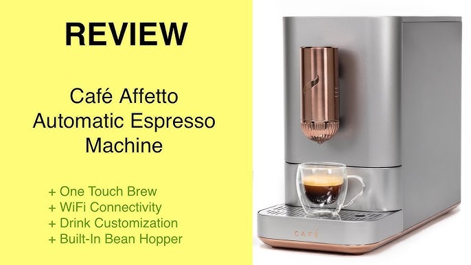 GE Cafe Matte Black Bellissimo Semi-Automatic Espresso Machine + Reviews