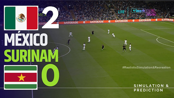 México 🇲🇽 2-0 🇸🇷 Surinam Resumen Copa Oro 2025 Simulación/Recreación