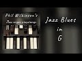 Jazz blues in g  organ and drums  backing track